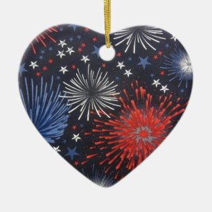 Vuurwerk Keramisch Ornament