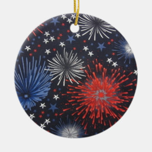 Vuurwerk Keramisch Ornament