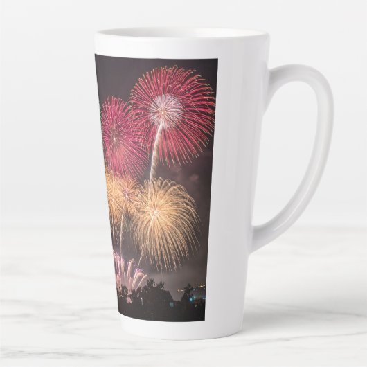 vuurwerk latte mok (Rechts)