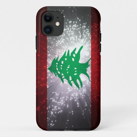 Vuurwerk Libanese vlag Case-Mate iPhone Case (Achterkant)