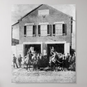 Vuurwerk met apparatuur poster