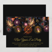 Vuurwerk Nieuwjaarsfeest  Kaart (Voorkant / Achterkant)