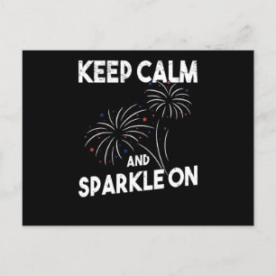 Vuurwerk Onafhankelijkheidsdag 4 juli Briefkaart