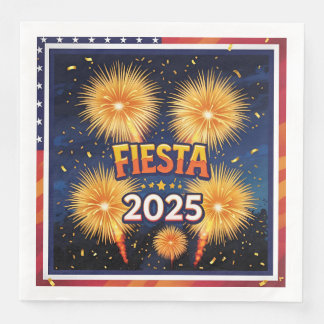 Vuurwerk onafhankelijkheidsdag servet