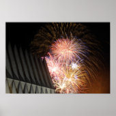 Vuurwerk ontploft poster (Voorkant)