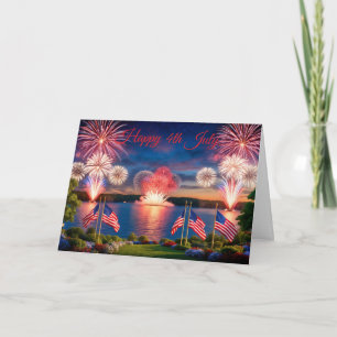 Vuurwerk op 4 juli kaart