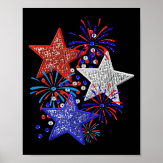 Vuurwerk op 4 juli poster