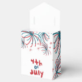 Vuurwerk op 4 juli Stars BBQ Birthday Bedankdoosjes (Geopend)