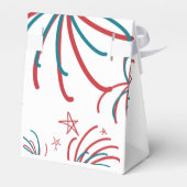 Vuurwerk op 4 juli Stars BBQ Birthday Bedankdoosjes (Achterkant)