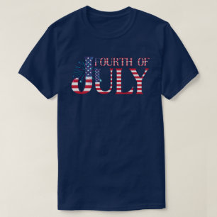 Vuurwerk op 4 juli t-shirt