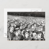 Vuurwerk op de avond van Vier juli Briefkaart (Voorkant / Achterkant)