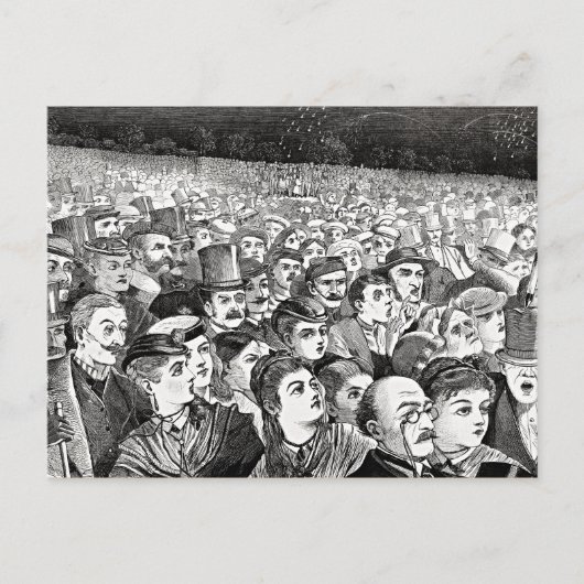 Vuurwerk op de avond van Vier juli Briefkaart (Voorkant)