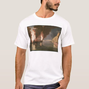 Vuurwerk op de zegen t-shirt