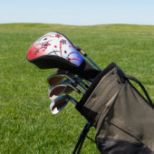 Vuurwerk op Rood Wit Blauw Golfheadcover (Insitu)
