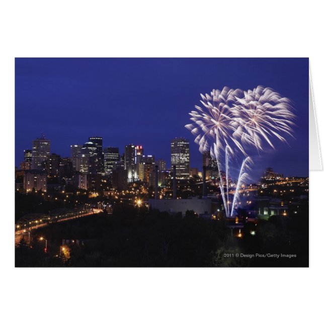 Vuurwerk over de stad (Voorkant Horizontaal)