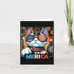 Vuurwerk Patriottische Maneki Neko Cat Merica Kaart