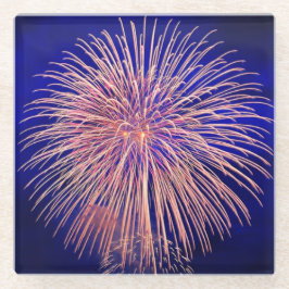 Vuurwerk Patriottische Onafhankelijkheidsdag Onder Glazen Onderzetter