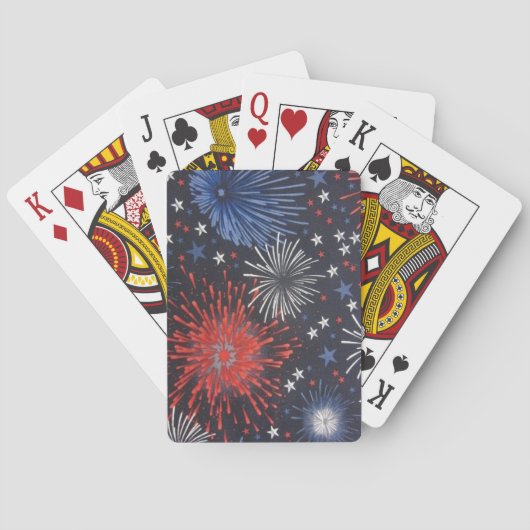 Vuurwerk Pokerkaarten (Achterkant)