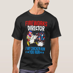 Vuurwerk Regisseur Gelukkig 4 juli Amerikaanse Vla T-shirt