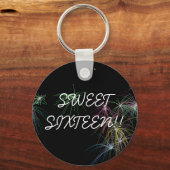 Vuurwerk, SWEETSIXTEEN! Sleutelhanger (Voorkant)