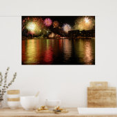 Vuurwerk: Sydney Harbour, Poster Australië (Keuken)