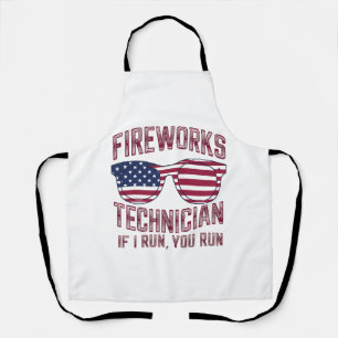 Vuurwerk Technicus 4 Juli Grappig Nederland Schort