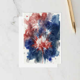 Vuurwerk Vakantiedagen Briefkaart