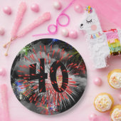 Vuurwerk van 40e verjaardag in Bord van wolkenpapi (Feest)