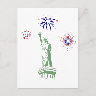 Vuurwerk van 4 juli briefkaart
