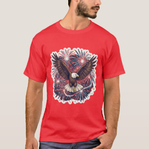 Vuurwerk van de Patriottische Adelaar T-shirt