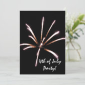 Vuurwerk vierde uitnodiging van juli (Staand voorkant)
