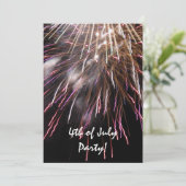 Vuurwerk vierde uitnodiging van juli (Staand voorkant)