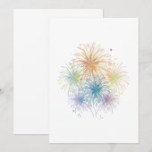 Vuurwerk Vuurpijl Pyrotechnicus Nieuwjaarsgeschenk Kaart (Voorkant / Achterkant)