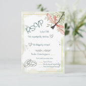 Vuurwerk Waterverf RSVP Kaartje (Staand voorkant)