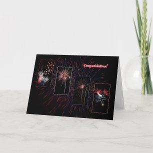 Vuurwerk Wenskaart Kaart