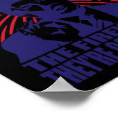 Vuurwerk wordt een enorme grappige Trump 4 juli Poster (Hoek)