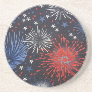 Vuurwerk Zandsteen Onderzetter