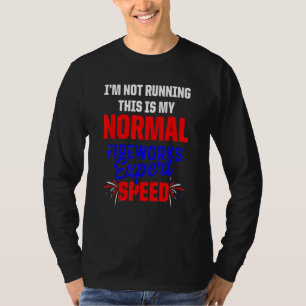 Vuurwerkdeskundige technicus op 4 juli t-shirt