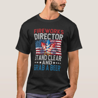 Vuurwerkdirecteur 4 juli Patriotic Independe T-shirt