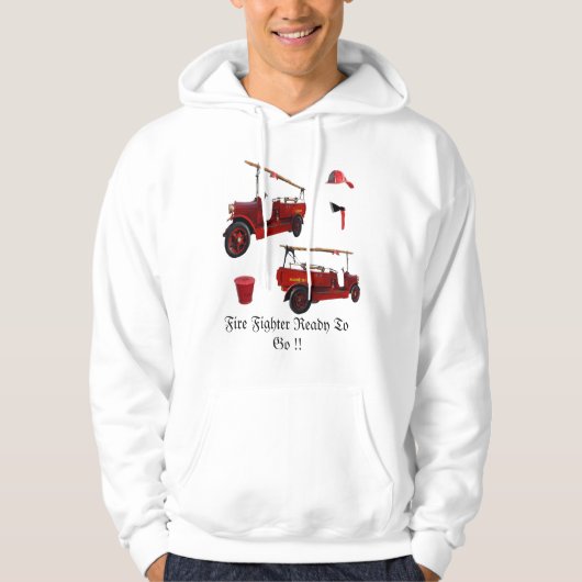 Vuurwerker klaar voor Logo. Hoodie (Voorkant)