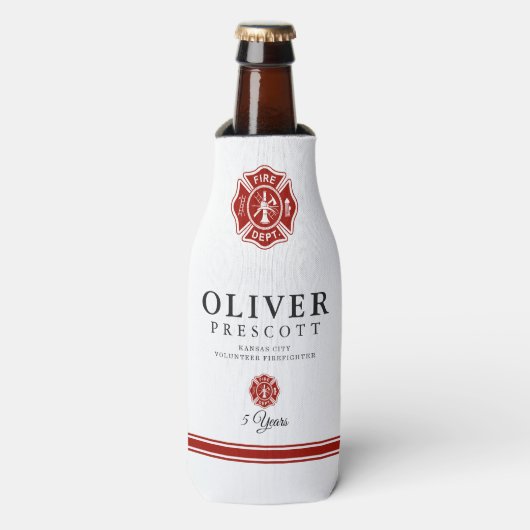 Vuurwerker | Maltees kruissymbool Flesjeskoeler (Fles Voorkant)