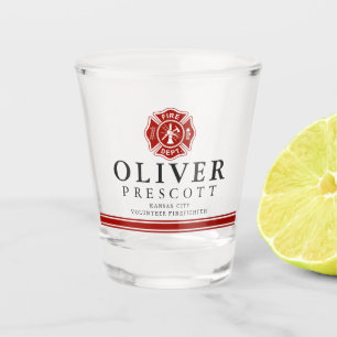 Vuurwerker Maltees kruissymbool Shot Glas