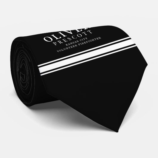 Vuurwerker | Maltees kruissymbool Stropdas (Opgerold)