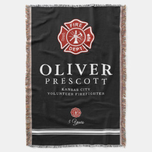 Vuurwerker   Maltees kruissymbool zwart Deken