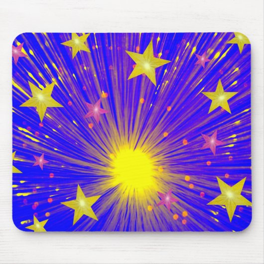 Vuurwerkmousepad Muismat (Voorkant)