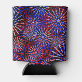 Vuurwerkontwerp in de kleuren van de Amerikaanse v Blikjeskoeler (Voorkant)