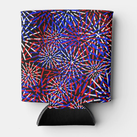 Vuurwerkontwerp in de kleuren van de Amerikaanse v Blikjeskoeler (Voorkant)