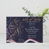 Vuurwerkpartij uitnodigingen van 4 juli (Staand voorkant)