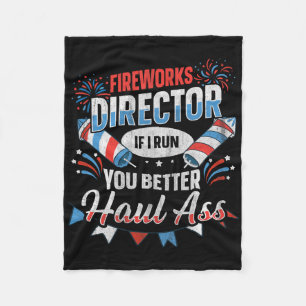 Vuurwerkregisseur Funny 4 juli Fleece Deken