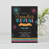 Vuurwerksekse openbaring kaart (Staand voorkant)